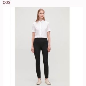 COS skinny stretch pants with side zipper